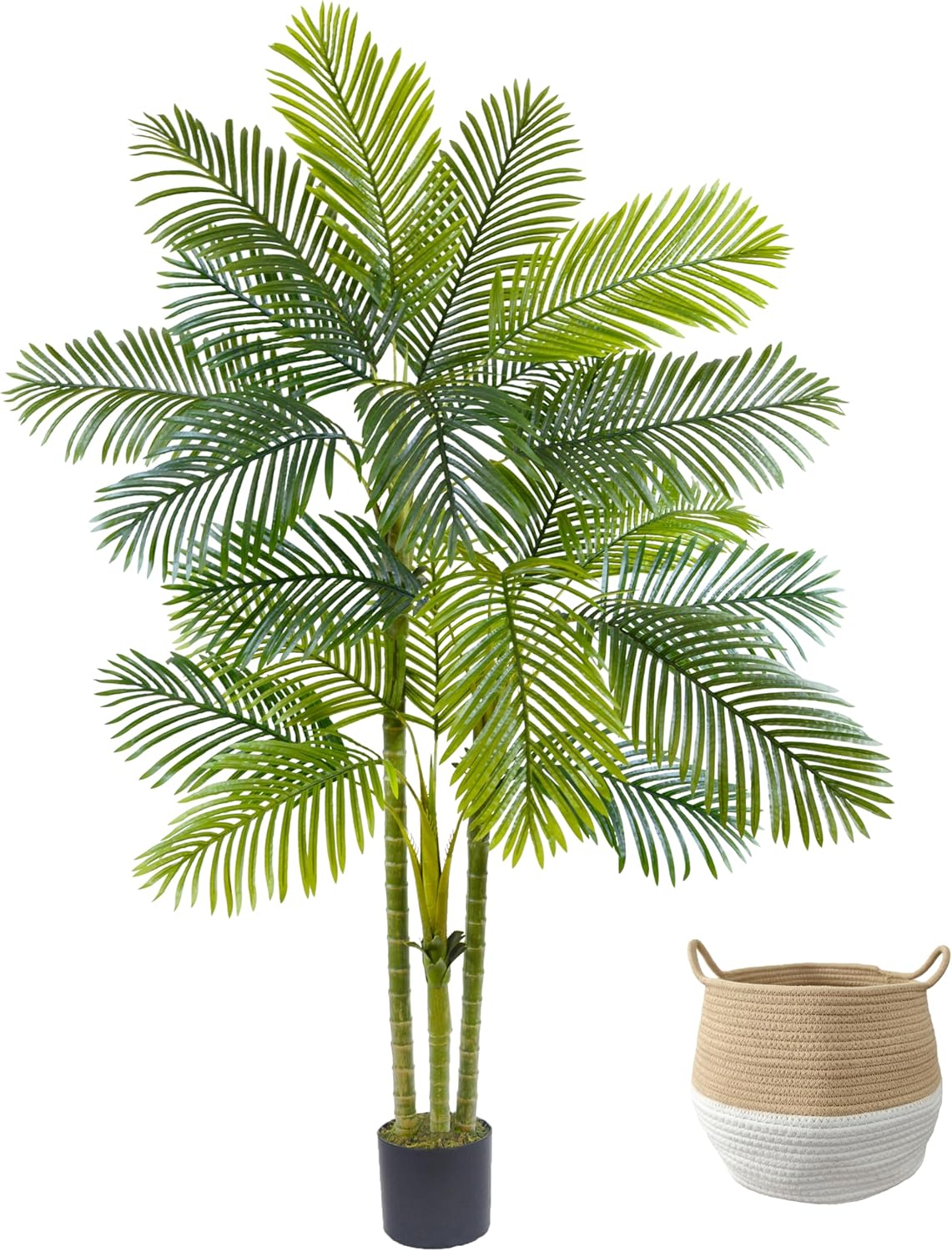 7ft Artificial Palm Tree for Indoor Outdoor Home Decor