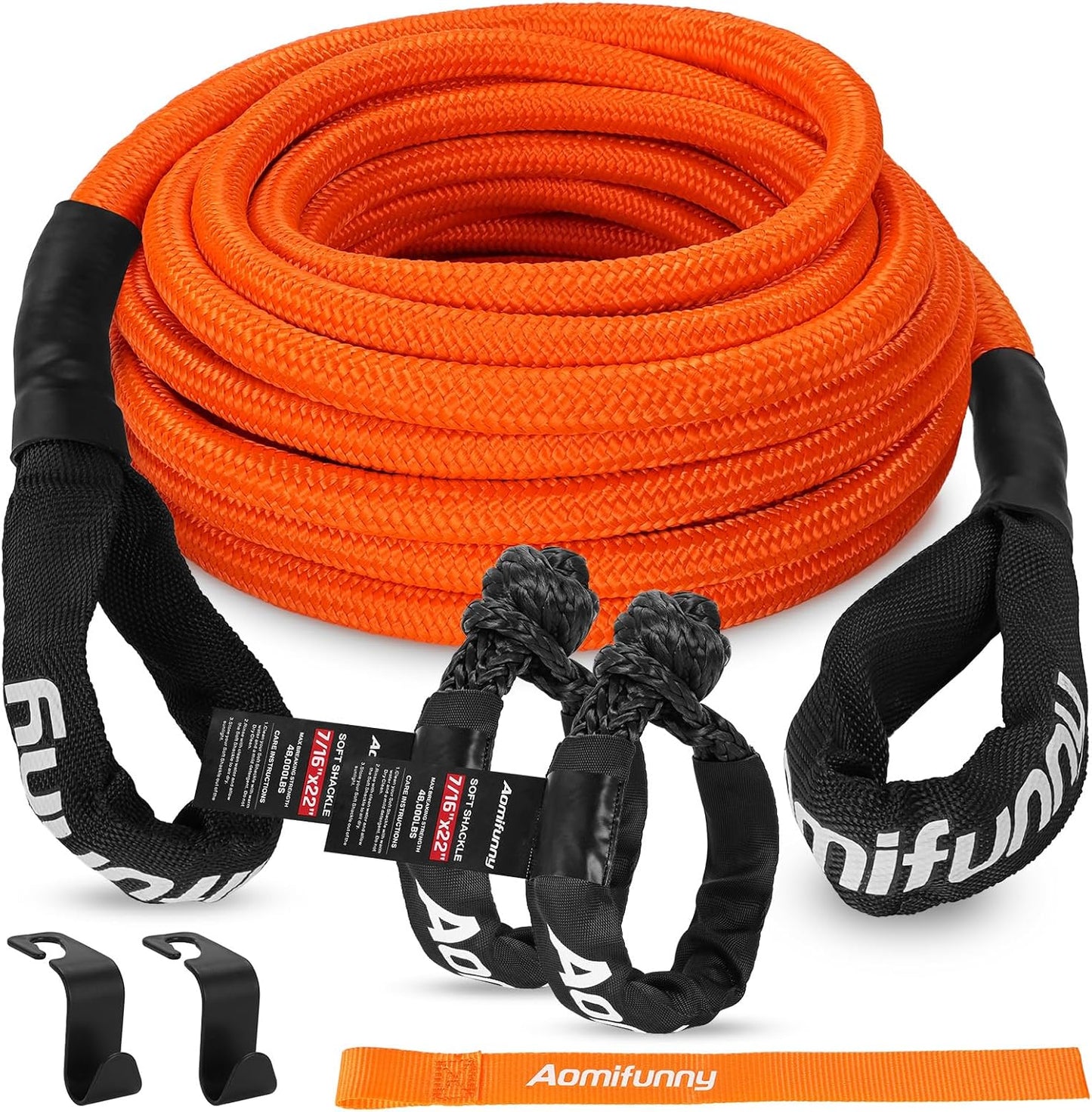 7/16in x 30ft UHMWPE Tow Rope for Heavy Duty Recovery Needs