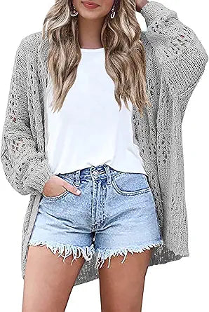 Lightweight Crochet Cardigan for Women - Stylish and Versatile