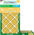 Filterbuy 18x30x1 Air Filter MERV 11 - Superior Pet & Allergy Defense