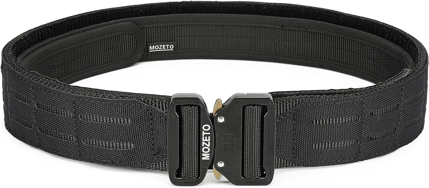 MOZETO Molle Battle Belt for Tactical Combat and Duty Use