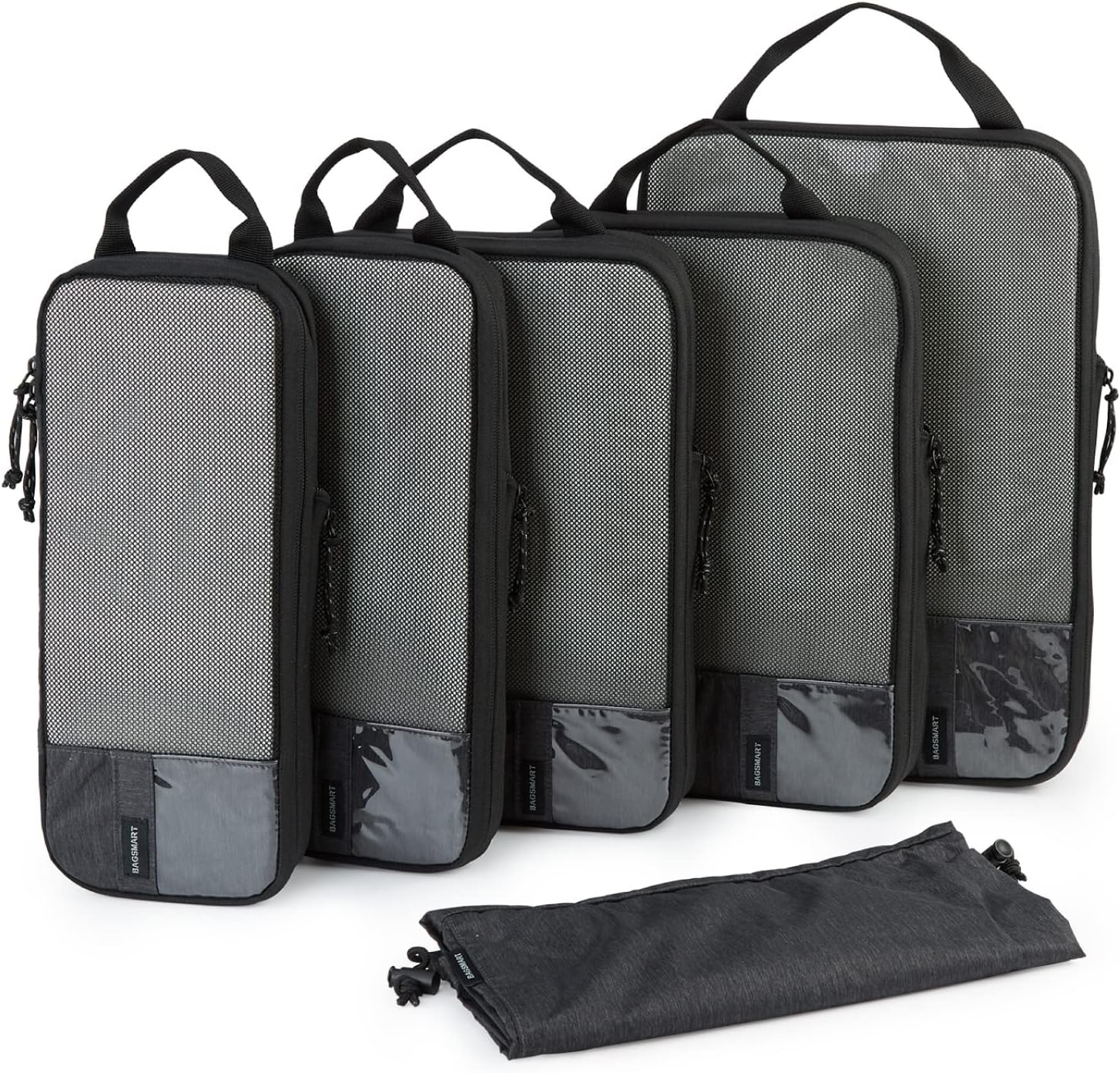 BAGSMART Compression Packing Cubes for Travel - Space Savers
