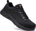 LARNMERN Slip On Steel Toe Shoes Men Lightweight Comfortable Men's