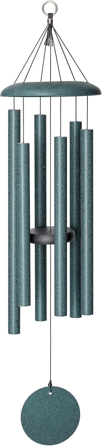 Corinthian Bells 36 Inch Green Wind Chime for Outdoor Decor