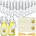 20 Sets 4 oz Swing Top Glass Bottles for Homemade Limoncello