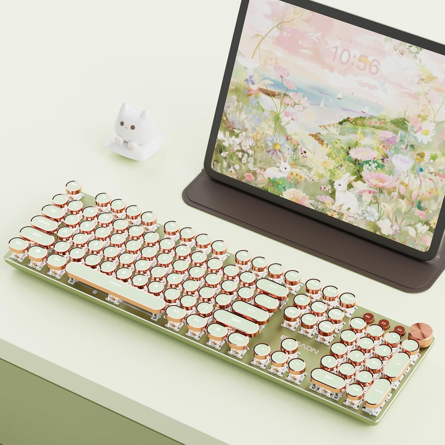 EWEADN V20 Typewriter Keyboard Wireless with Retro Style