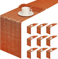 Sequin Table Runner 12 x 72 in 10 Pack - Glitter Orange for Events