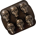 Haunted Skull Cakelet Pan - Detailed Cast Aluminum Halloween Mold