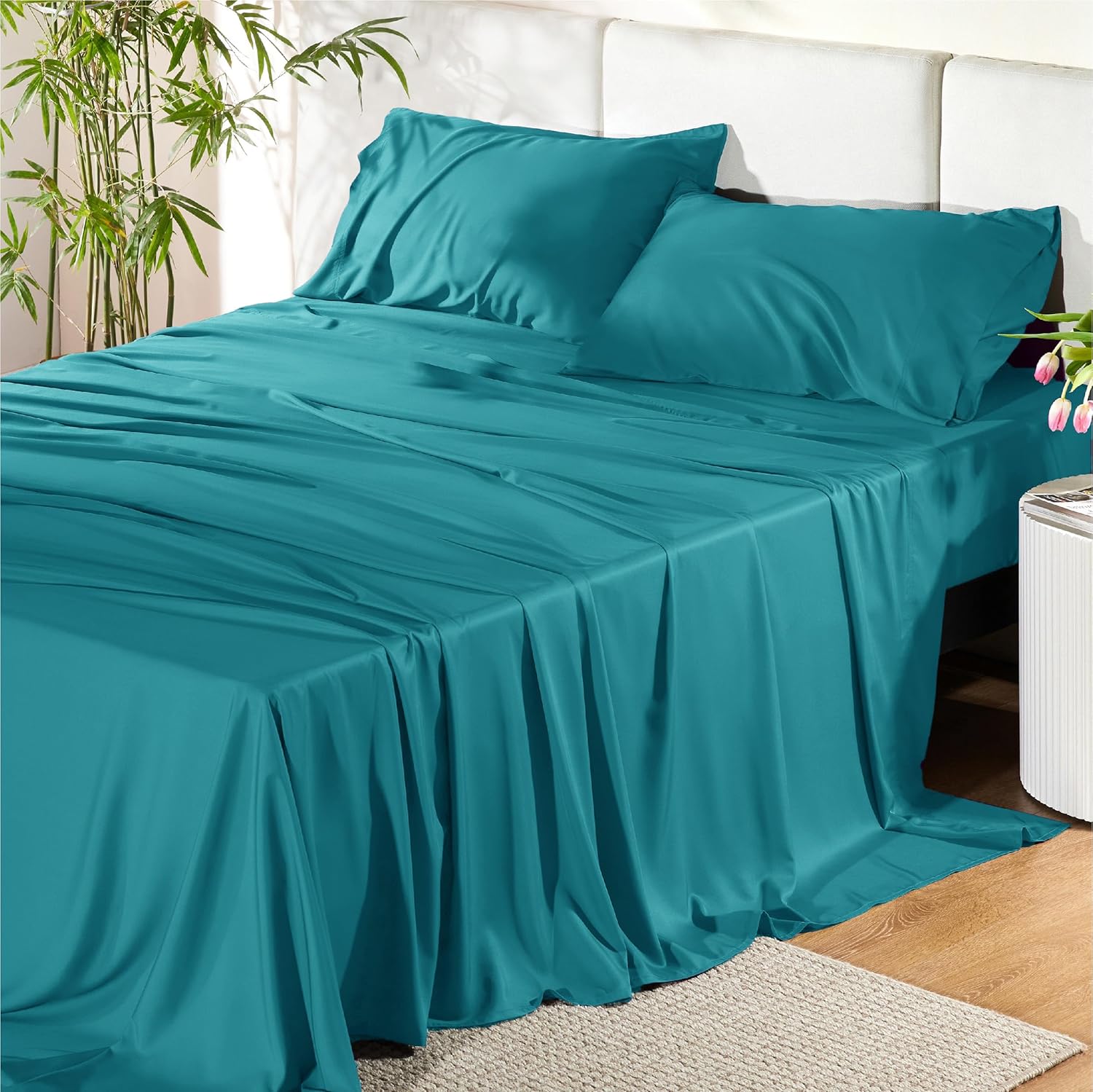 Cooling King Size Sheets Set for Hot Sleepers - Soft & Breathable