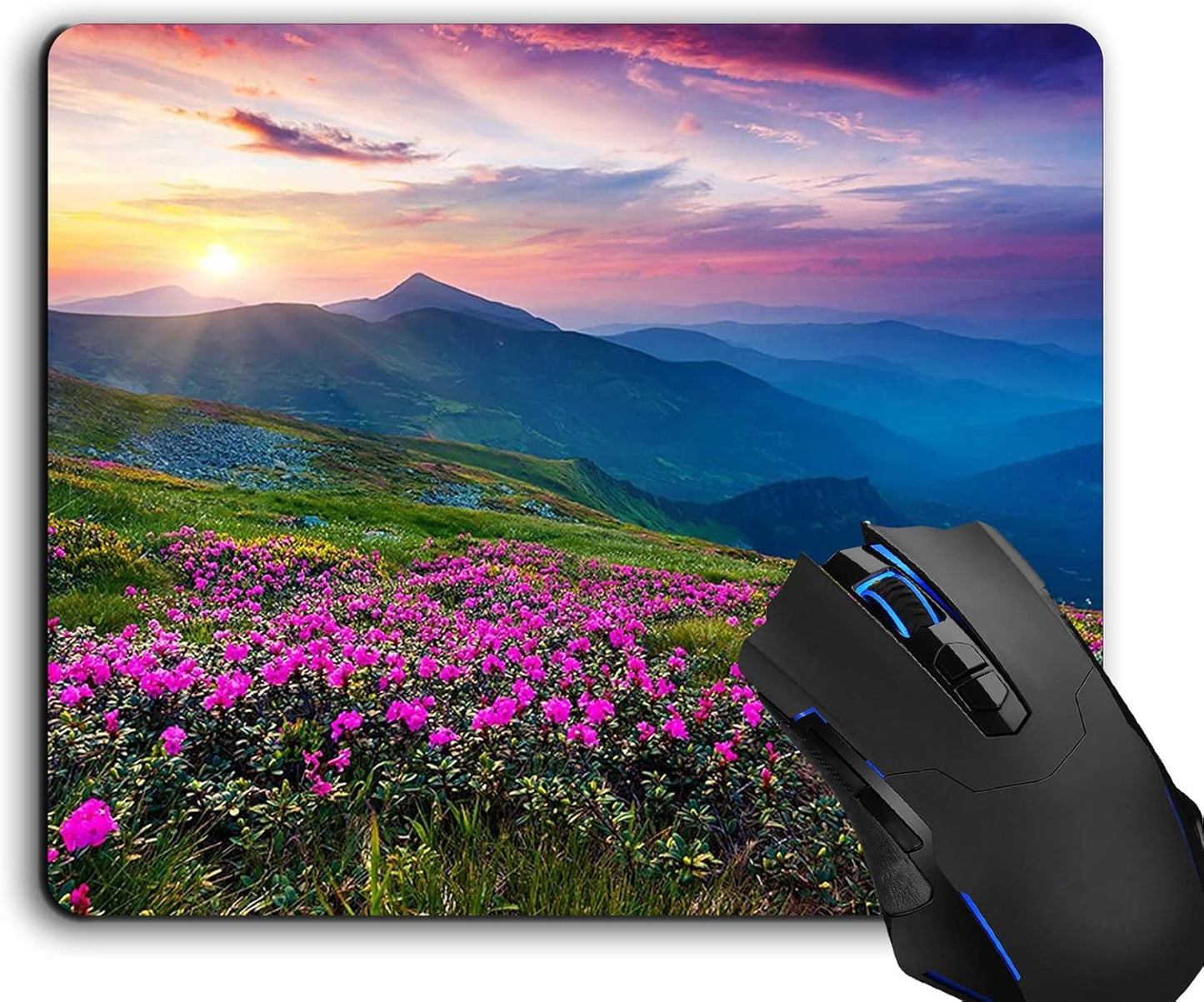 Nature-themed Non-Slip Mouse Pad - Enhanced Productivity