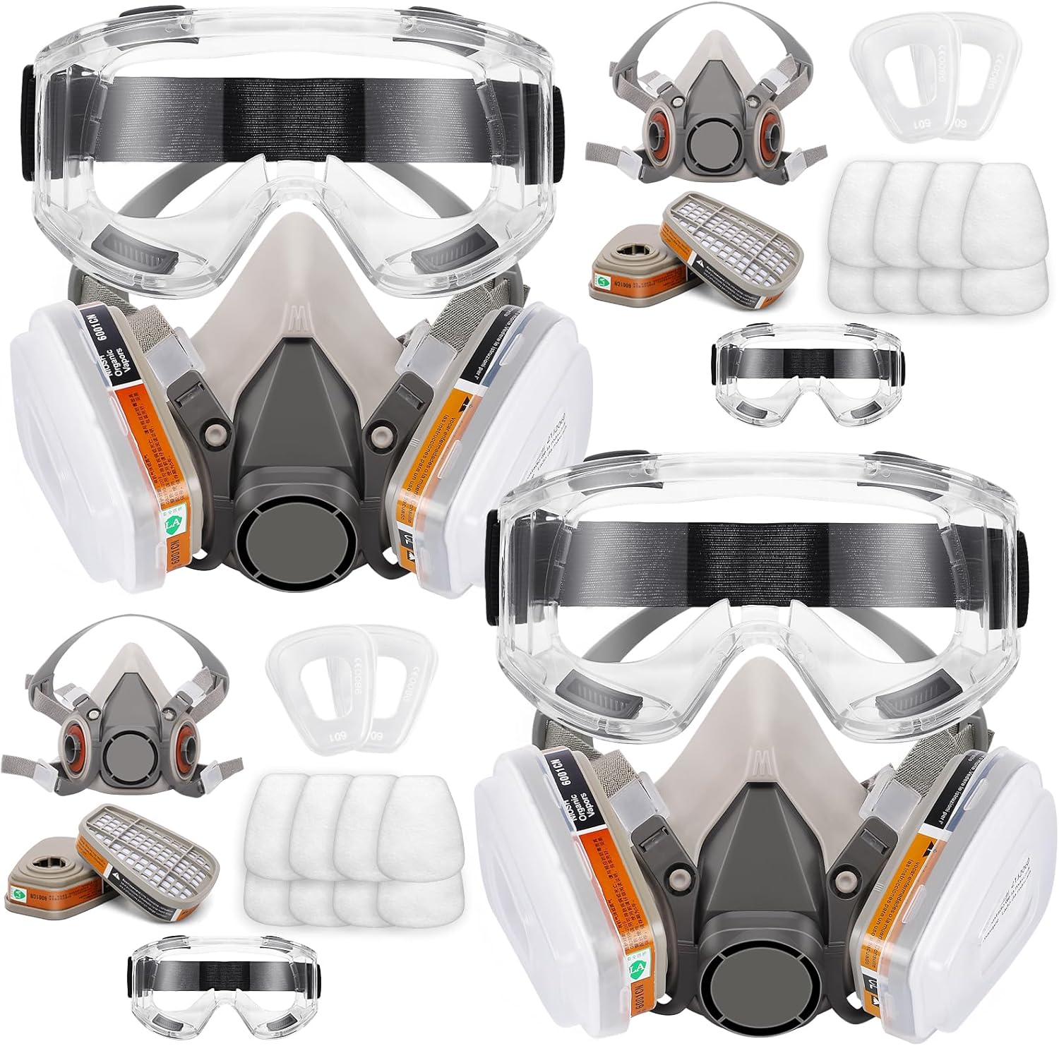 Reusable Half Face Cover Respirator Mask for Dust and Fumes