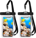 ProCase Waterproof Phone Pouch 2 Pack - Universal 7in Dry Bag