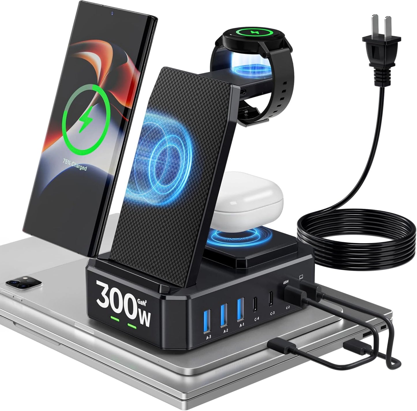 Wireless Charger for Samsung Devices - 10 in 1 Charging Station