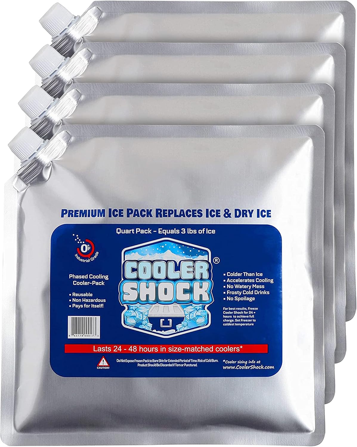Long Lasting Cooler Freeze Packs - Cooler Shock