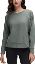 CRZ YOGA Cloud Jersey Pullover Sweatshirt for Women - Soft Lightweight