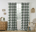 DriftAway Buffalo Plaid Check Curtains Lined Blackout Thermal - 52 x