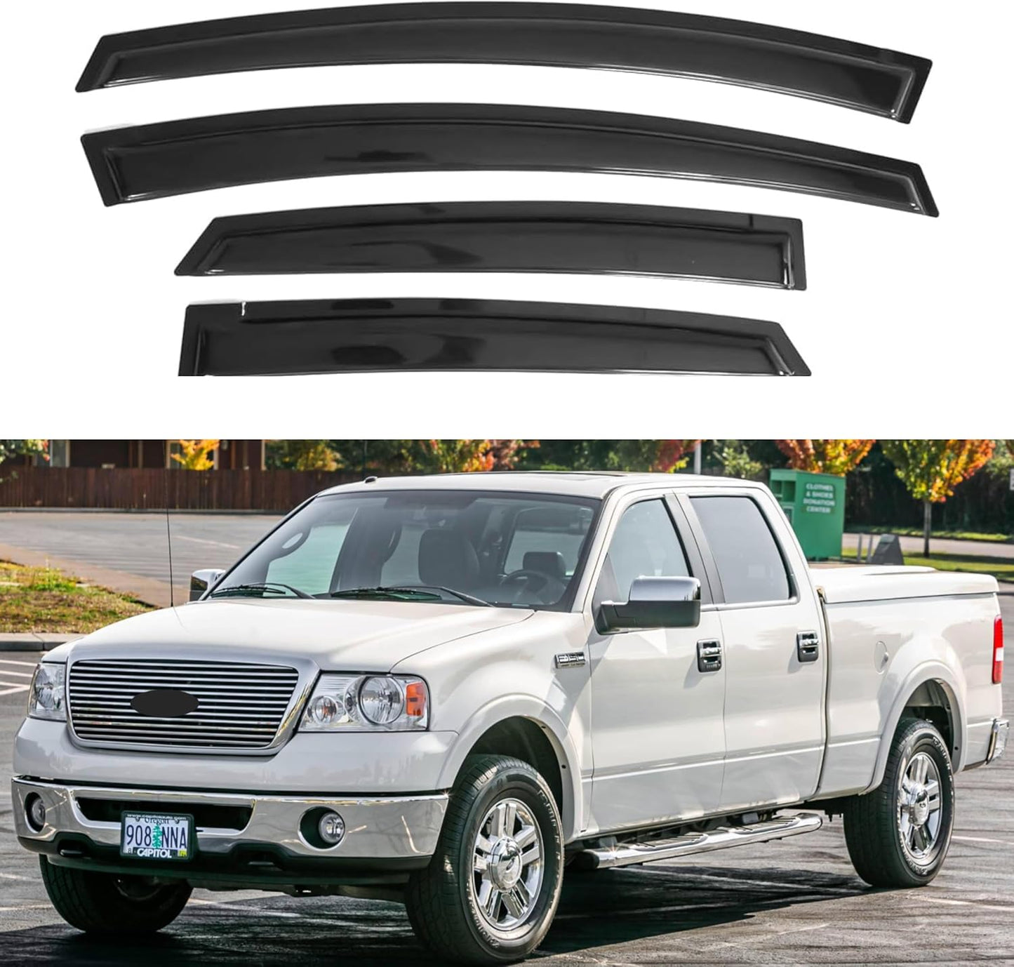 IG Window Visor for Ford F150 SuperCrew 2004-2008 & Lincoln Mark LT