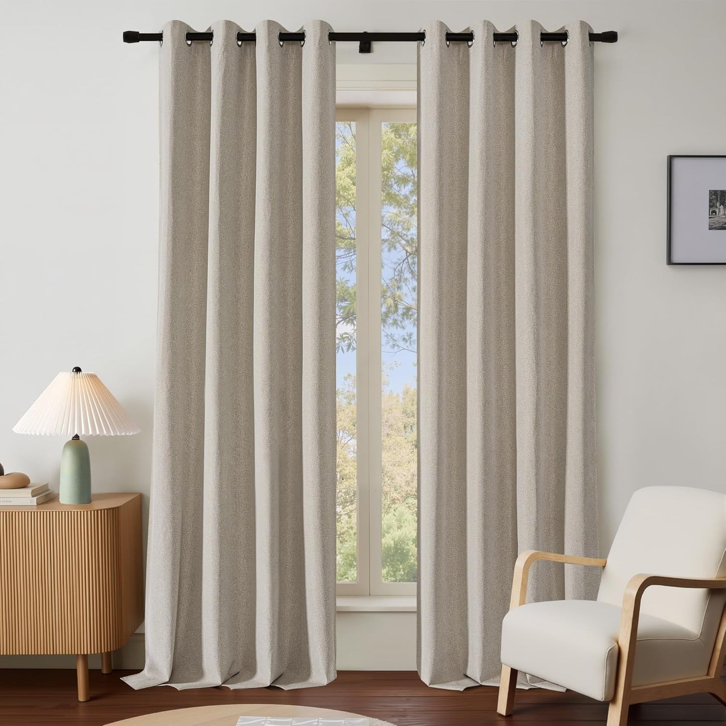 NICETOWN Farmhouse Style Blackout Curtains for Living Room