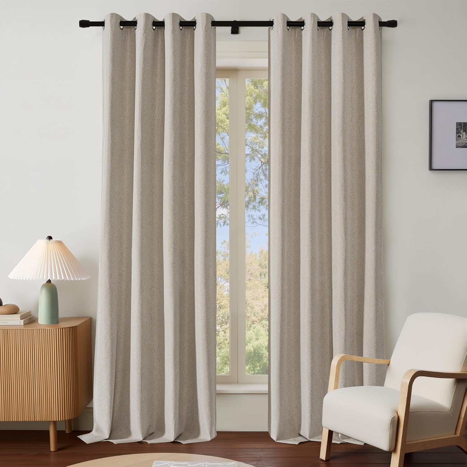 NICETOWN Farmhouse Style Blackout Curtains for Living Room