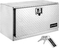 ARKSEN 30 in Heavy Duty Aluminum Diamond Plate Tool Box - Secure