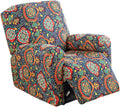 4-Piece Stretch Recliner Slipcovers - Jacquard Fabric Protector