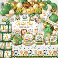 260PCS Safari Baby Shower Decorations for a Jungle Celebration