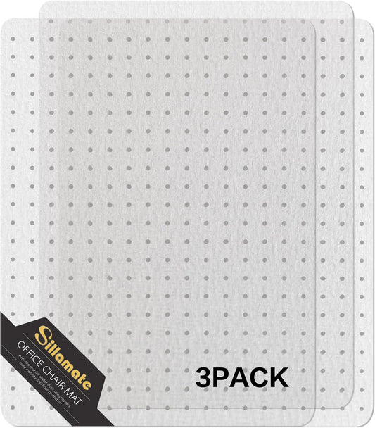 Studded Desk Chair Mat - Easy Lay Flat on Carpet!