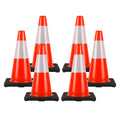 Traffic Cones 18 in 6 Pack Heavy Duty Safety Cones - Stable