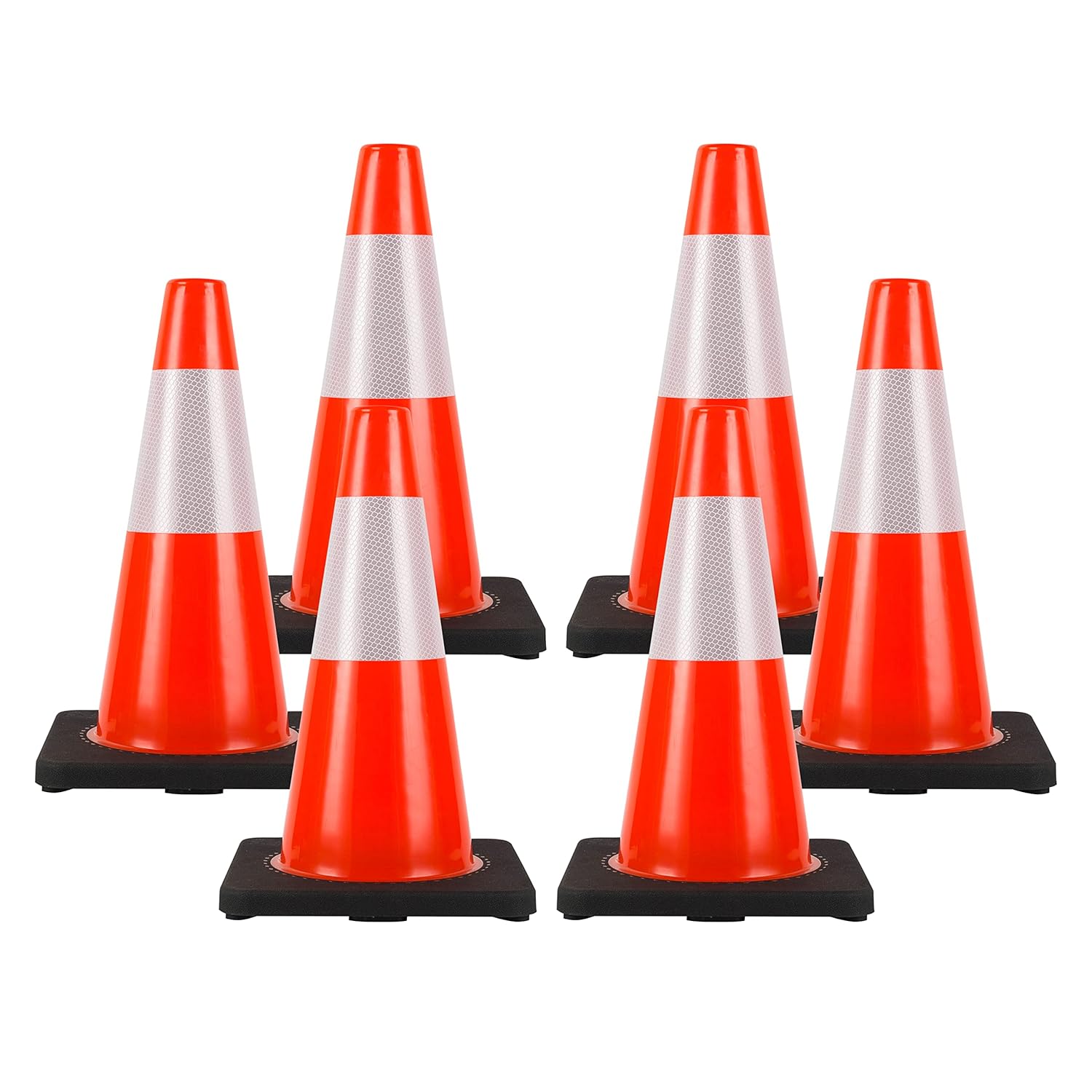 Traffic Cones 18 inch Heavy Duty Safety Cones for Control