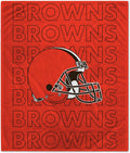 NFL Echo Team Wordmark Plush Throw Blanket - Soft 60in x 70in