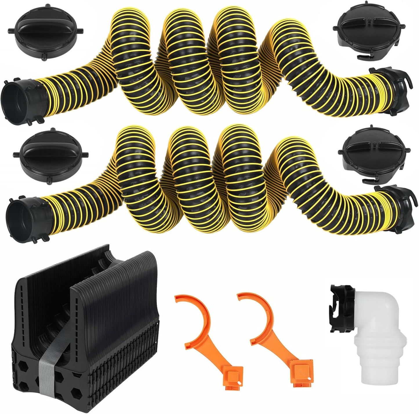 20FT RV Sewer Hose Kit with Support and Wrench for Durability
