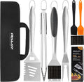 BBQ Grill Tools Set 8PCS with Thick Stainless Steel - Complete Kit