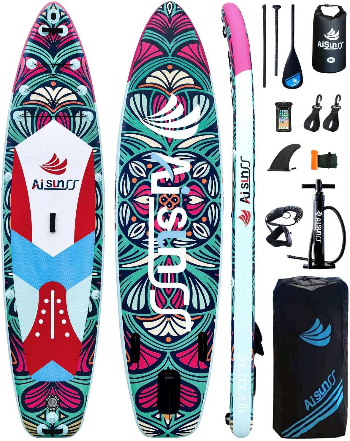 Inflatable Paddle Board for All Skill Levels with Accessories