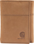 Carhartt Men's Casual Saddle Leather Wallets - Durable RFID Shield