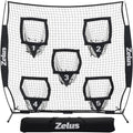ZELUS Football Throwing Net 6 x 6 ft - Precision Passing Trainer