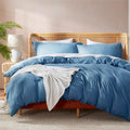 Blue Heaven California King Duvet Cover Set - Soft Double Brushed