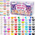 500 Pcs European Large Hole Beads Assorted Colors - DIY Charm Kit