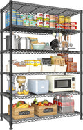 75 in H Metal Shelving 6 Tier Adjustable Storage Shelf - Heavy Duty