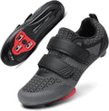 Unisex Cycling Shoes with Pre-Installed Delta Cleats - 3 Strap Fit
