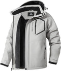 Men's Mountain Ski Jacket Winter Snow Coat Waterproof Warm Fleece can