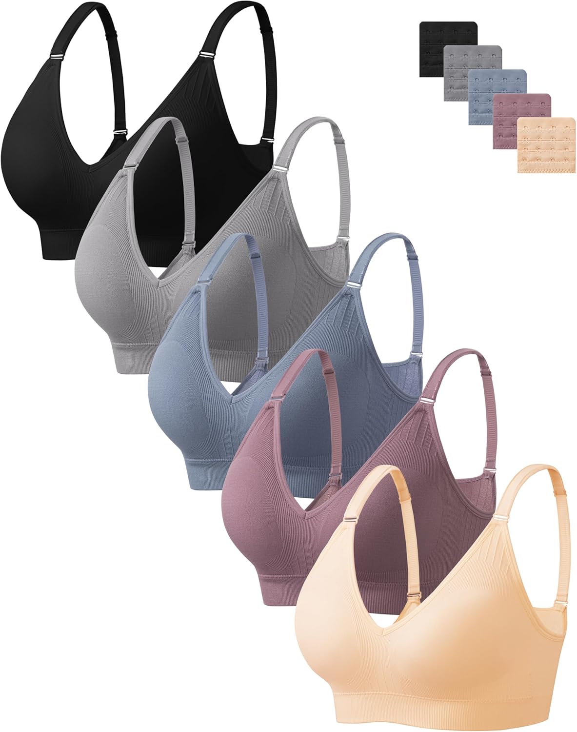 Comfortable Wireless Cami Tank Top Sports Bras for Women