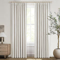 Birch Unique 80 in Pinch Pleated Blackout Curtains - Room Darkening