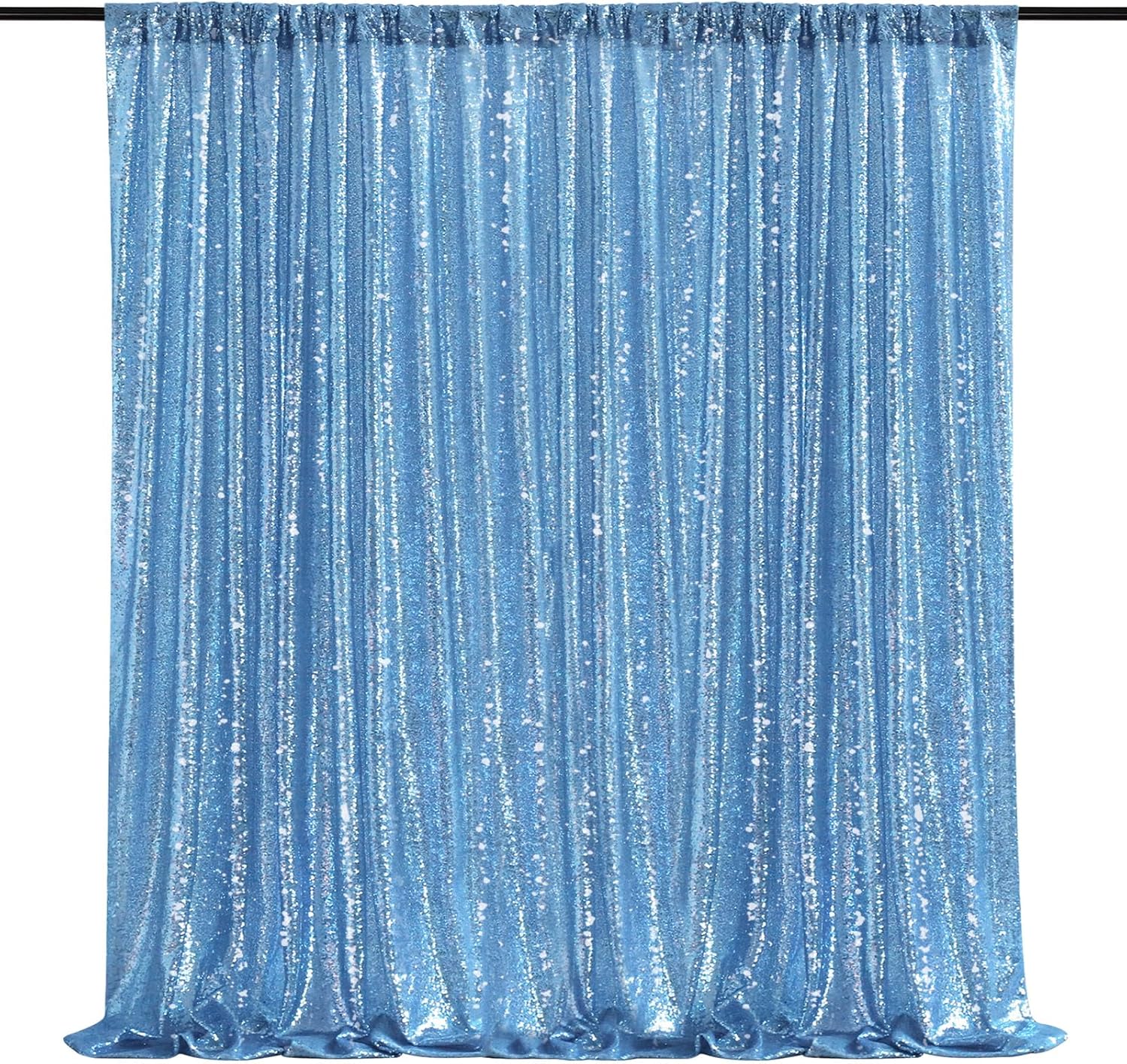 Baby Blue Sequin Backdrop Curtain for Stunning Events