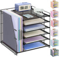 Desk Organizer 6-Tier Paper Organizer with File Holder - Space Saving