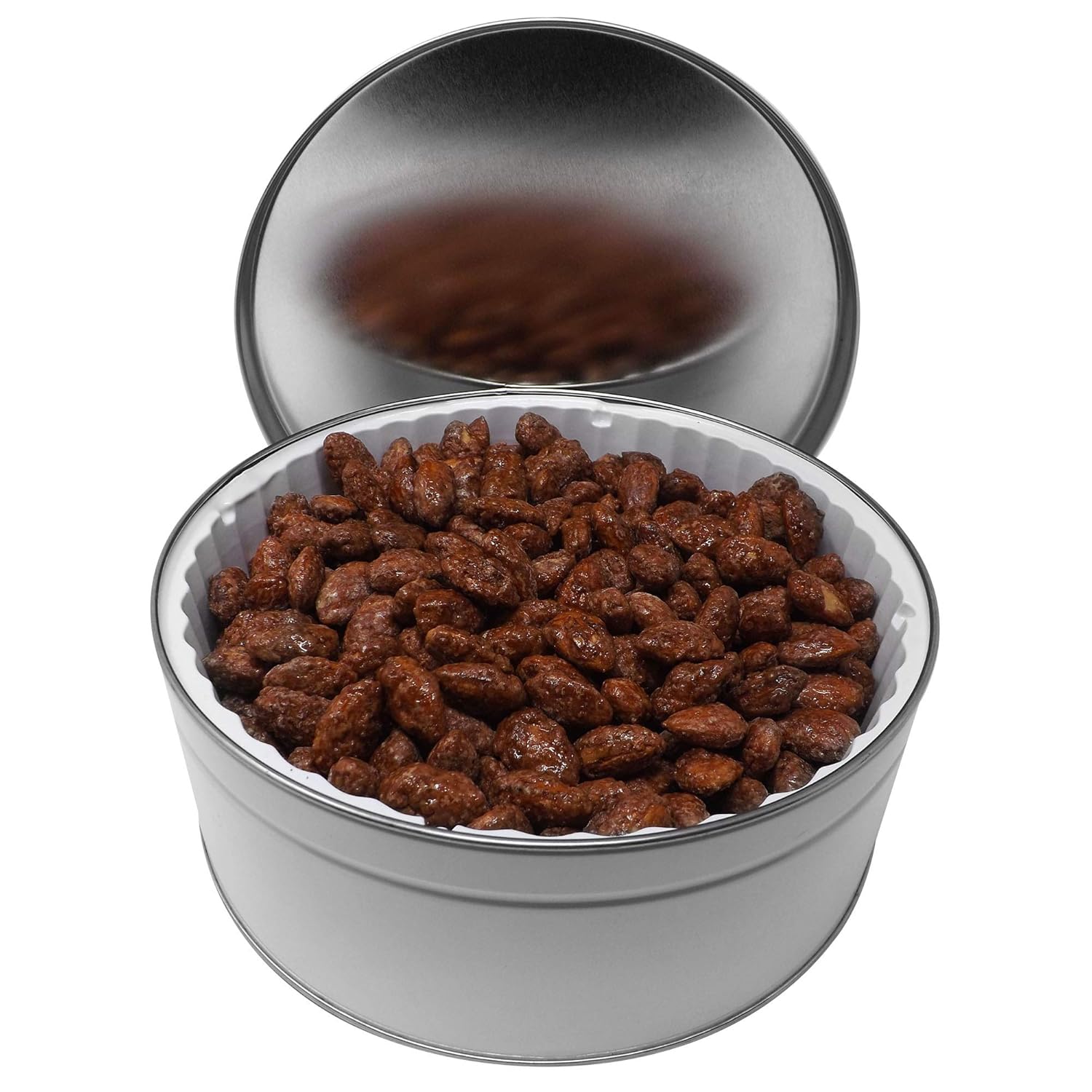 Gourmet Cinnamon Roasted Almond Gift Tin 36 oz for Nut Lovers