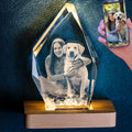 Personalized Dog Memorial Gifts 3D Crystal Photo - Keepsake