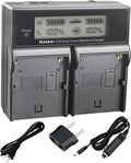 Kastar BPU60 Smart LCD Dual Fast Charger for Sony Batteries