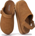 Genuine Leather Clogs for Women with Memory Foam Comfort