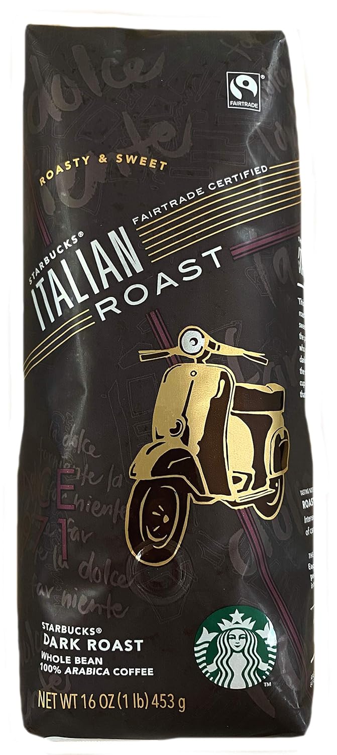 Intense Dark Roast: Starbucks Italian Roast Whole Bean