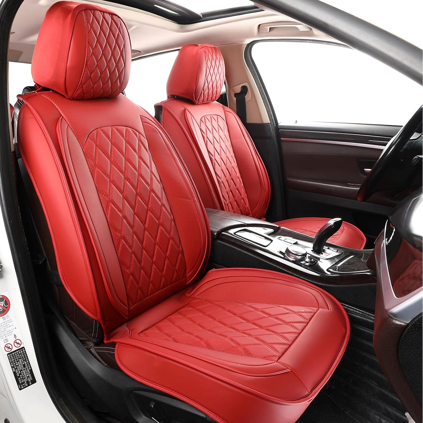 MIROZO Waterproof Faux Leather Car Seat Covers Full Set Review